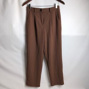 Nordstrom Rack Brown Ankle Length Trouser, Size S